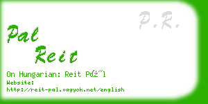 pal reit business card
